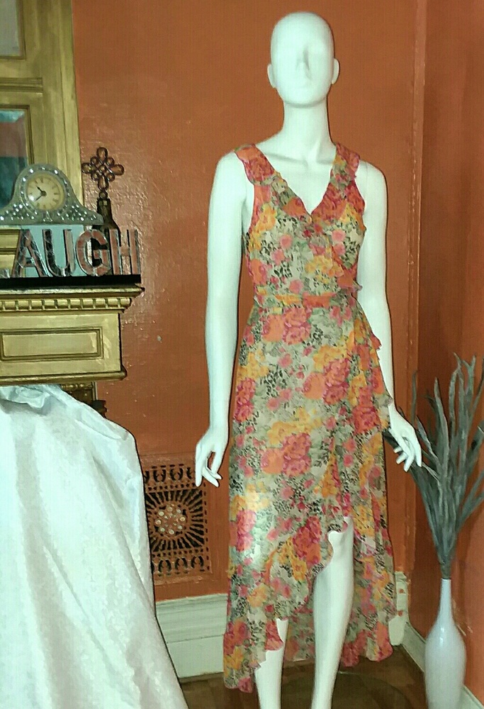 FLOWY WRAP DRESS By GUESS